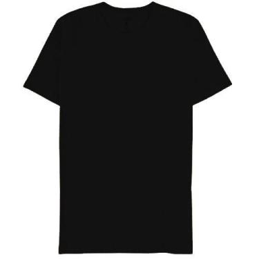 Imagem de Camiseta Manga Curta Básica Masculina Basicamente Ref 123985, Preto, M