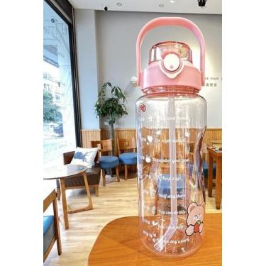 Imagem de Garrafa De Água ou Suco 2L Com Canudo Squeeze Academia Top - home in b