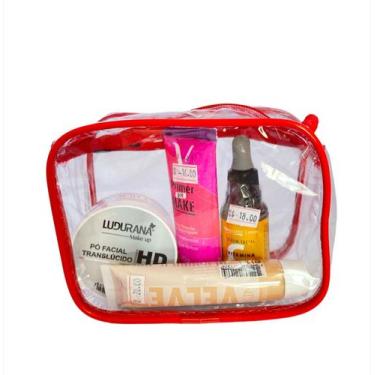 Imagem de MINI necessaire transparente 15x12 - viagem -várias cores - Gii Matos 