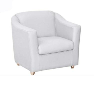 Imagem de Poltrona Decorativa Bia Matérial Sintético Branco TWdecora - Matrix