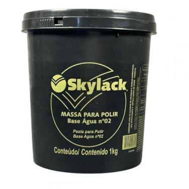 Imagem de SKYLACK MASSA PARA POLIR Nº2 BASE AGUA POTE 1 KG