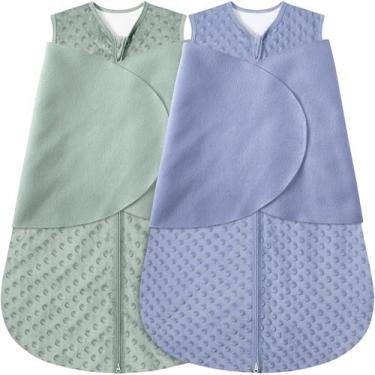 Imagem de Saco de Dormir Swaddle BSTOPPT Fleece para Recém-Nascidos (0-3 Meses) 