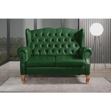Imagem de Sofá Imperador Namoradeira Chesterfield Retrô Colonial