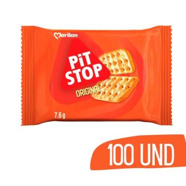 Imagem de  Biscoito Sache Pit Stop Marilan 7,6g - 100 unidades