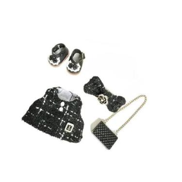 Imagem de Conjunto de roupas de boneca para bonecas labubu de 17 cm: 1 bolsa, 1 