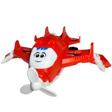 Imagem de Avião brinquedo para criança a fricção transforme Robo aero top vendid