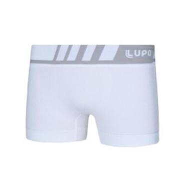 Imagem de Cueca Infantil Lupo Lupinho 136-001 Boxer Sem Costura, P, Branco