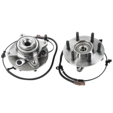 Imagem de INGKAN Conjunto de cubo de rolamento de roda dianteira 515181 4WD com 6 pinos com ABS, 2 peças serve para Ford Expedition, Lincoln Navigator 2018 2019 2020 2021 substitui OE WA515181 HA590795 HUB434