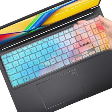 Imagem de Capa de teclado para ASUS VivoBook S 15 /VivoBook Pro 15X /VivoBook 16X M1502 M1503 K3502 M3502 K6501 M6501 K6502 M1603 F1603 X1603 M1605 F11605 605 X 1605 K3605 K3605VC K6602 K6604 F1605 TN3604