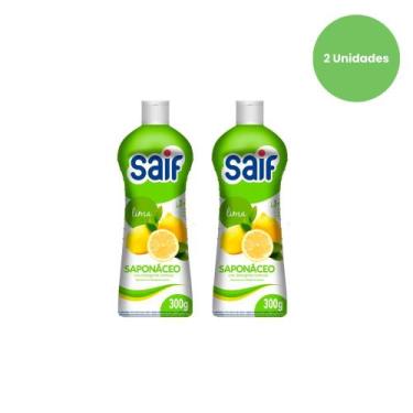Imagem de Kit 2 Saponáceo Cremoso Lima 300g Saif