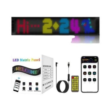 Imagem de Painel De Matriz LED Flexível Bluetooth Inteligente 5V USB Programável