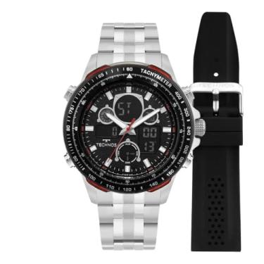 Imagem de Relógio Technos Masculino Ts Digitech Prata - Bj4130ad/t1p