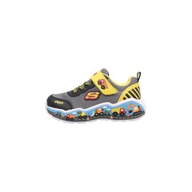 Imagem de Skechers Cena de brincadeira para meninos, Preto/Amarelo, 22