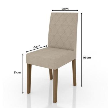 Imagem de Sala de Jantar Liz 160x90 Com Vidro 6L Cadeiras Jade Poliman Móveis