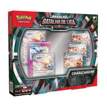 Imagem de Box Deck Baralho Batalha De Liga Charizard Ex Pokemon Copag TCG Origin