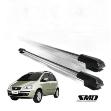 Imagem de Rack Travessa Teto Prata Aluminio Fiat Idea 2004 A 2016 - SMD