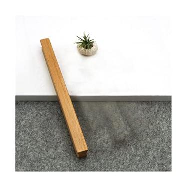 Imagem de Puxador de armário Puxador de armário Puxador de armário Puxadores de armário de madeira com parafusos para móveis porta armário gaveta guarda-roupa puxador de gaveta 150 mm puxadores de gaveta