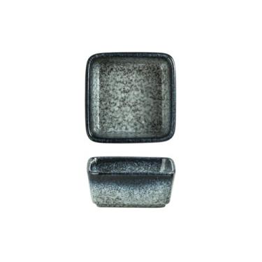 Imagem de Prato quadrado de cerâmica para temperos, personalidade doméstica japonesa, criatividade, lanche, prato quadrado [safira]