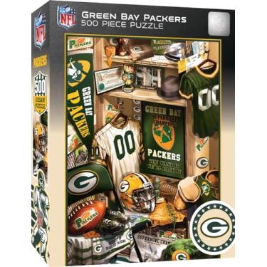 Imagem de MasterPieces Game Day 500 Piece Jigsaw Puzzle for Adults - NFL Green Bay Packers Locker Room - 15"x21"