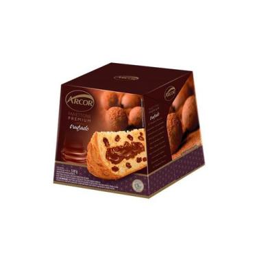Imagem de Panettone Com Gotas Recheio Trufado Arcor Premium Caixa 530g