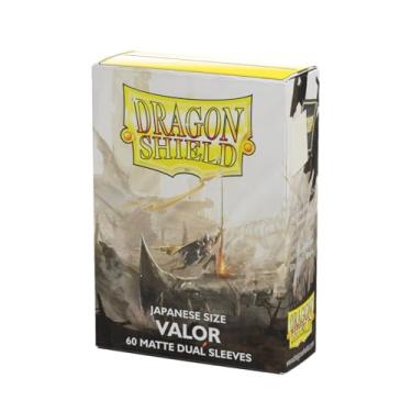 Imagem de Mangas Dragon Shield – Dragon Shield Matte Japanese Dual Valor (Marfim) 60 CT - As capas para cartas MTG são lisas e resistentes - compatíveis com Yu-Gi-Oh!