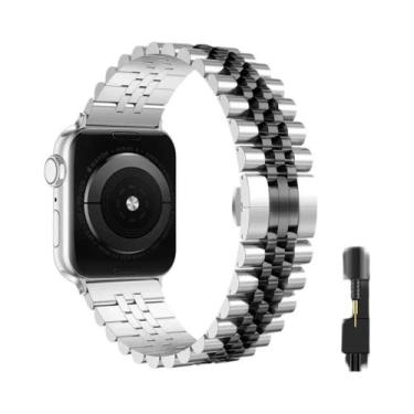 Imagem de Pulseira De Aço Inoxidável Para Apple Watch 38/40/41mm 42/44/45/49mm, 