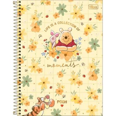 Imagem de Tilibra - Caderno Espiral Capa Dura Universitário Connect 10 Matérias Pooh 160 Folhas - Fundo Amarelo - Pooh Flores