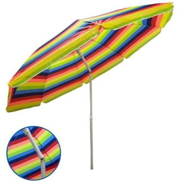 Imagem de Guarda Sol 2,40M Aço Inox Articulado Colorido IWGSA240 IMPORTWAY
