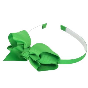 Imagem de Tiara Infantil Arquinho de Cabelo com Laço Boutique (Verde)