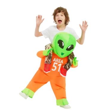 Imagem de GOOSH Inflatable Costume for Kids Alien Halloween Costumes Boys Girls 55IN Funny Blow up Costume for Halloween Party Cosplay