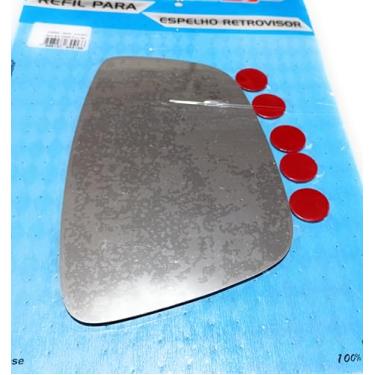 Imagem de Espelho Lente Vidro Retrovisor Metalizado Sem Base Gol Saveiro Voyage Geração 5 Direito