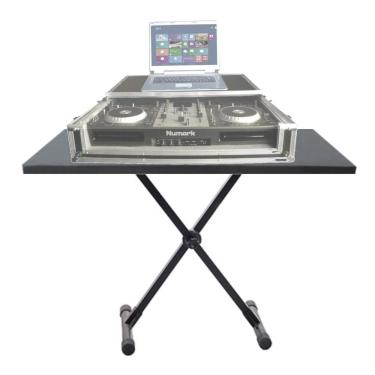 Imagem de Estante Apoio Suporte X Teclado Piano C/Bandeja Case Djs