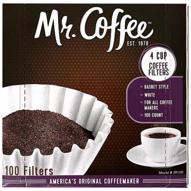 Imagem de Conjunto de 100 Filtros de Café para 4 xícaras Aproveite o sabor autêntico do seu café caracteres 76 Mr. Coffee