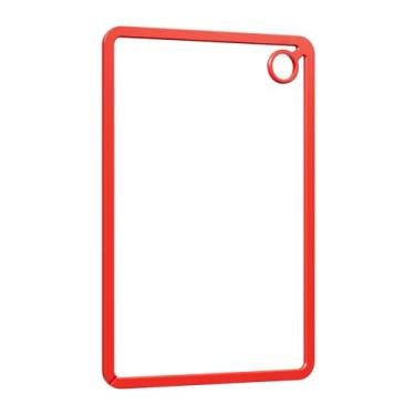 Imagem de DomestiCore Tábua de corte pequena de vidro temperado transparente de 30,5 x 20,3 cm, antiderrapante, lavável na lava-louças, resistente ao calor e à quebra, para preparação de refeições de bancada de