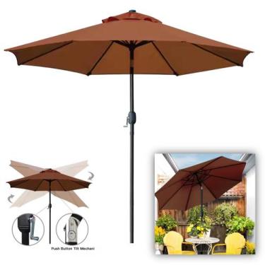 Imagem de Ombrelone Guarda Sol 3m Com Manivela Articulado Jardim Piscina Maresia