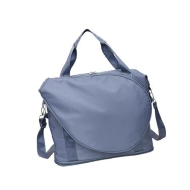Imagem de Zxpjkyu Bolsa Grande para Raquete de Badminton, Bolsa de Tênis com Alça de Ombro Ajustável, Compartimento para Sapatos, Material de Poliéster, Separação úmida, Azul