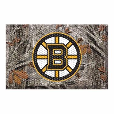 Imagem de FANMATS Tapete raspador Boston Bruins 19127 cor da equipe 48 x 76 cm (camuflagem NHL)
