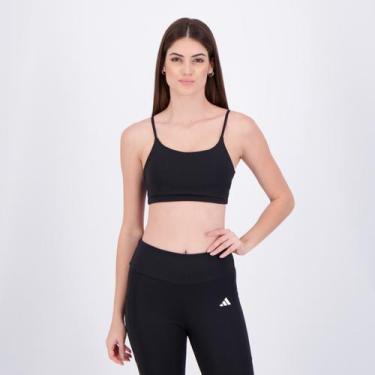 Imagem de Top Adidas Essentials LS Feminino Preto, P