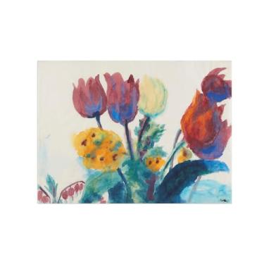 Imagem de Pôster e impressões em tela de flores vintage - reprodução de pintura de arte de parede famosa - Flores 5 imagens para sala de estar 90 x 125 cm 35 x 49 pol sem moldura