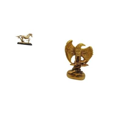 Imagem de Fenteer Escultura de Cavalo, Estatueta, Arte, Ornamento Colecionável, Estátua para Decoração de Mesa, Estante, Sala de Estar, Sala de Jantar, Escritório,