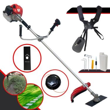 Imagem de Roçadeira Aparador De Grama Anmax CG520-p TB Faca 2 Pontas