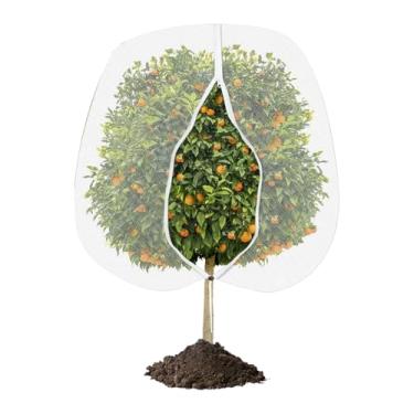 Imagem de Rede para árvores frutíferas - malha protetora de plantas respirável - Rede de árvore à prova de animais com cordão e zíper para paisagismo, fazenda, ao ar livre, estufa, jardim