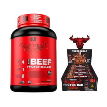 Imagem de Kit Beef Protein 900g Sabor Chocolate + Protein Bar Cx C/12 unidades - Blk Performance (Chocolate com café)