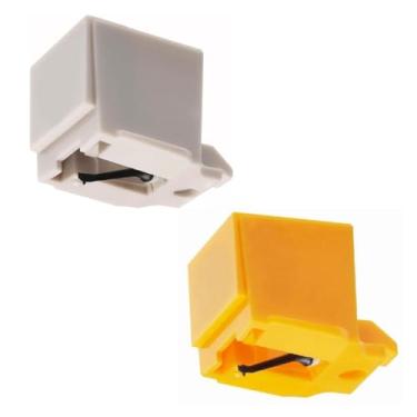 Imagem de Caneta de substituição para toca-discos (branco e amarelo (pacote com 2))