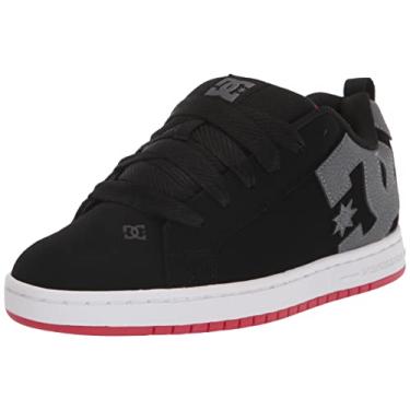 Imagem de DC Tênis de skate casual Court Graffik, Preto/cinza/vermelho, 11