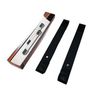 Imagem de Suporte de Alumínio com Rodas, Base Carrinho Universal para Geladeira, Fogão e Máquina de Lavar, Leve e Durável (1 UNI,Preto)