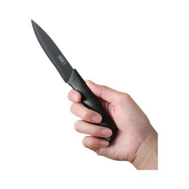 Imagem de Conjunto De Facas De Cozinha Em Aço Preto De Alta Qualidade 3 5 Peças 