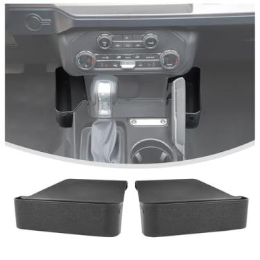 Imagem de Linskip Bandeja organizadora de console central compatível com Ford Bronco e Bronco Raptor 2/4 portas 2021-2025+, caixa de armazenamento com forro, acessórios internos