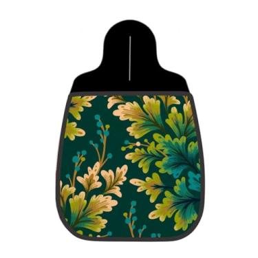 Imagem de Lixeira De Carro Organizador Lixinhocar Botânica Folhagens Verde Escuro