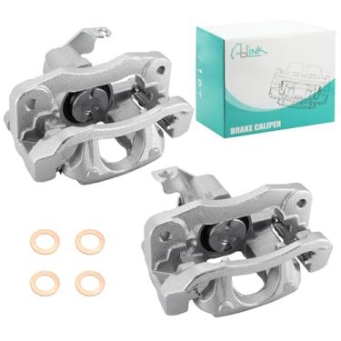 Imagem de AULINK 68029849AA 68029848AA Conjunto de pinça de freio a disco traseiro com suporte para Dodge Grand Caravan Chrysler Town & Country 2008-2012, Ram C/V 2012, Volkswagen Routan 2009-2012